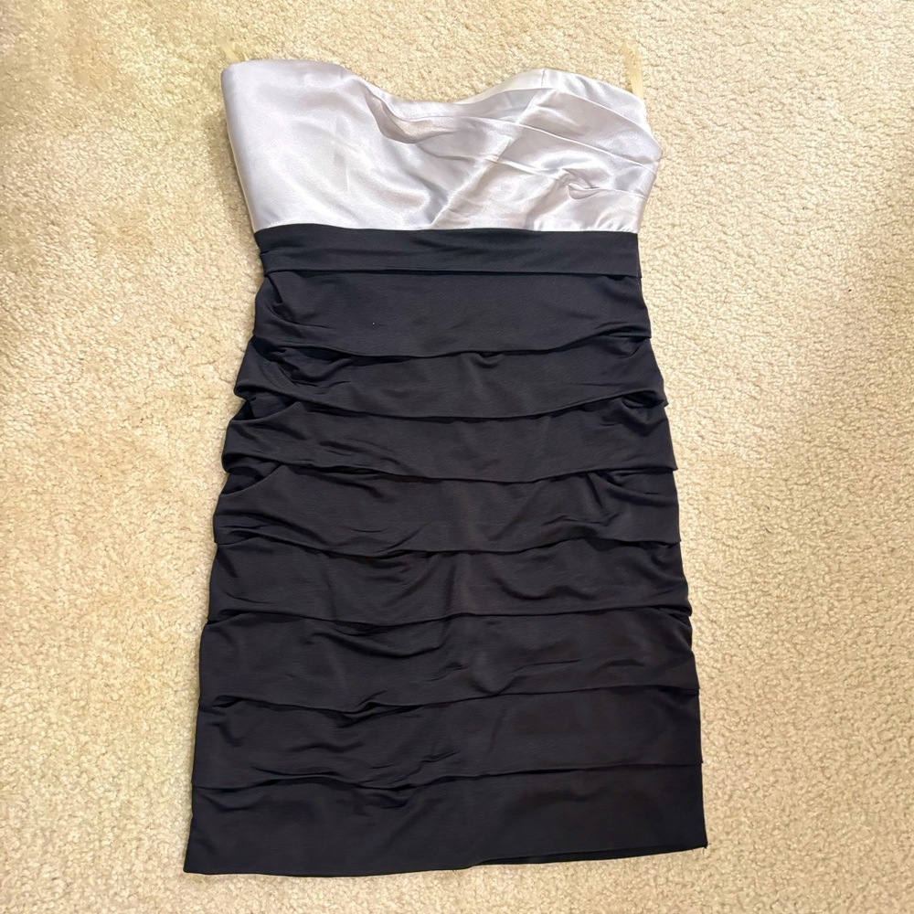 Black and silver dress